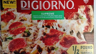 Digiorno Supreme Pizza Review Thin And Crispy 🍕 Part 1 Prep [upl. by Normi]