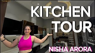 KITCHEN TOUR BY NISHA ARORA  NEW HOME VLOG  ❤️💯☺️ [upl. by Nisse]