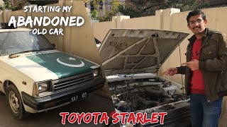 Starting my abandoned TOYOTA STARLET KP60😮 [upl. by Aicella]