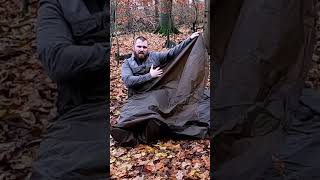 Tarp und Wolldecke als Bedroll Biwaksack Variante 2 [upl. by Nylloc]