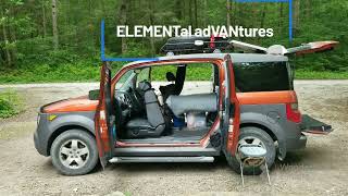 Honda Element no build camping setup [upl. by Herschel]