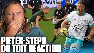 American NonRugby Fan Blind Reacts to PieterSteph du Toit and Its BRUTAL  No Pads All Studs [upl. by Ahsit]