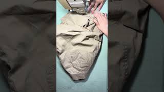 【Sewing tips】Shorten the skirt hemline sewing sewingmachine sewingtips shorts [upl. by Yeltihw]