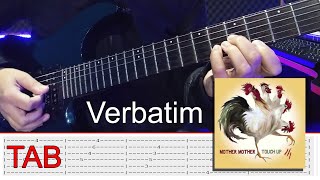 Mother Mother Verbatim Guitarra Cover Com Tablatura [upl. by Robina116]