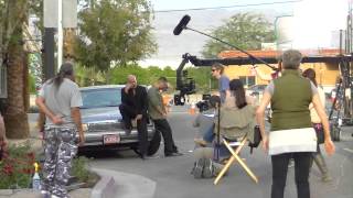 La Paparazzi  On Set at quotThe Night Crewquot movie [upl. by Katleen415]