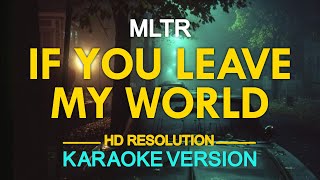 IF YOU LEAVE MY WORLD  Michael Learns To Rock KARAOKE Version [upl. by Worsham]