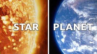 Difference between a star and a planet [upl. by Nordin541]