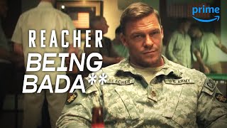 Reacher Being a Bada for 8 Minutes Straight  REACHER  Prime Video [upl. by Slrahc]