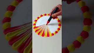 New diwali rangoli 2023youtube short rangolisimple rangoli Navratri [upl. by Anemolif537]