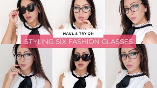 MY FASHION GLASSES TRYON amp HAUL  6 STYLES COLLECTION  Sophie Shohet  AD [upl. by Kyle]