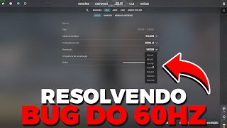 CS2 NÃO APARECE FREQUÊNCIA DO MONITOR TUTORIAL PARA RESOLVER 75hz  100hz  144hz  240hz [upl. by Tonry]