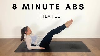 8 MINUTE DEEP CORE I PILATES BURN 🔥 [upl. by Tnias]