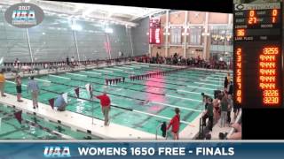 2017 UAA SwimmingDiving Conf Champs  Sat Swim Finals [upl. by Iaht]