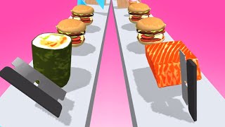 Slicer Runner Very satisfying and relaxing ASMR slicing game [upl. by Fanchan]