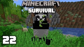 Minecraft 114 Survival Lets Play  Panda Pen Build  Ep 22 [upl. by Rafat]