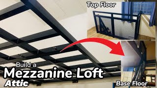 MezzanineLoftAttic Room Design  How to Build Mezzanine Floor at Home  Loft  Attic  Loteng [upl. by Coyle133]