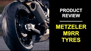 Motorcycle Tyre Review Metzeler Sportec M9RR on a BMW S1000RR [upl. by Jensen]