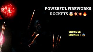 Powerful Fireworks Rockets 🤯  Sound Crackers  Fireworks Display [upl. by Debora217]