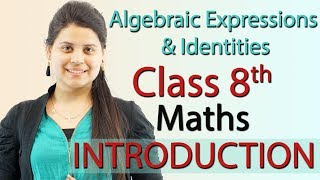 Introduction  Algebraic Expressions amp Identities  Ch 8  Class 8th Maths [upl. by Anitsrhc]