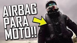 Chaleco AIRBAG para MOTO A Cámara Lenta [upl. by Kaenel257]