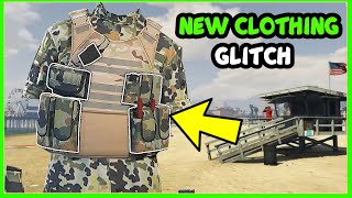 NEW GTA 5 Clothing Glitch 2021 How To Get CamoColored Puches Vests On Any GTA Outfit [upl. by Eradis134]