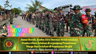 Kodim 1514Morotai Laksanakan Pembersihan Selokan Bersama Warga Bertempat di Desa Muhajirin [upl. by Anyahc572]