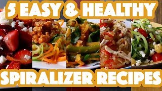 Finally Healthy amp Easy Spiralizer Recipes You Can Make  5 Healthy Spiralizer Recipes [upl. by Pestana650]