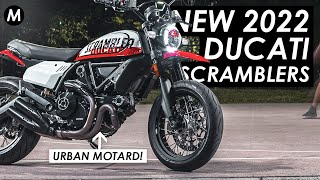 New 2022 Ducati Scrambler Urban Motard amp Scrambler 1100 Tribute Pro Announced [upl. by Attenor118]