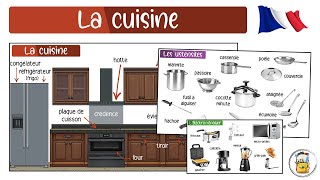 Apprendre Le Vocabulaire De La Cuisine En Français  Tous Les Objets Et Les Ustensiles De Cuisine [upl. by Atinaj]