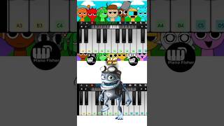 Fun Time Incredibox Sprunki Vs Crazy Frog  Easy Piano Tune shorts [upl. by Anairdna]