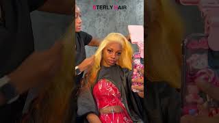 Dyed wig sterlyhair hairstyle wigtutorial [upl. by Ayahsal]