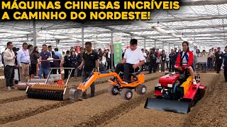 AS PEQUENAS MÁQUINAS AGRÍCOLAS CHINESAS A CAMINHO DO BRASIL [upl. by Nap]