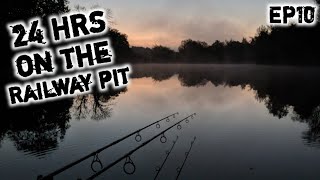 Carp Fishing 24hrs On the Railway Pit Christmas Session EP10 [upl. by Ernesta]