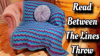 Super Easy Crochet Blanket Pattern Tutorial Great Scrap Buster  Read Between The Lines [upl. by Asilana]