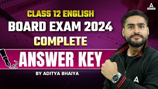 Class 12 English Paper Answer Key  Class 12 English Exam Analysis  English All Sets  22 Feb 2024 [upl. by Ylurt]