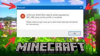 How To Fix GLFW Error 65543 Minecraft [upl. by Ainitsirc]