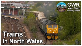 Three Special Trains and a quotskipquot on the North Wales Coast  Class 20 amp Class 47 [upl. by Krucik437]