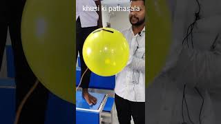 Balloon 🎈 Rocket 🚀 Newtons 3rd law of motionChandrayaan 3 funny trending shortsvideo shorts [upl. by Ecirehc779]