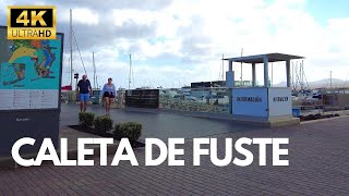 Caleta de Fuste Strandpromenade 2022 Fuerteventura 4K [upl. by Ahcsatan]