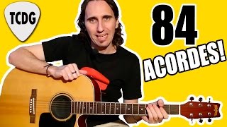 ¡Aprende 84 Acordes Para Guitarra En 1 Solo Video TCDG [upl. by Nennerb]