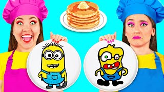 Pancake Art Challenge  Crazy Challenge by PaRaRa [upl. by Ahtebbat111]