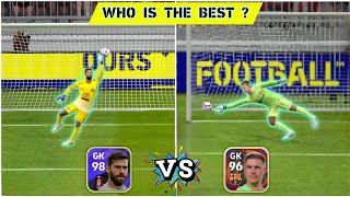 ALISSON vs M TER STEGEN Comparison  eFootball 2023 Mobile [upl. by Arivle259]