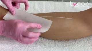 Waxing with Lycon’s Lycotec White Strip Wax [upl. by Llenil221]