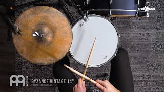 SOUNDCHECK  Meinl Byzance Vintage 14 Pure HiHats  Gear4music Drums [upl. by Selrac]