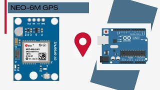 NEO 6M GPS module using the Arduino UNO development board with NMEA format [upl. by Fair]