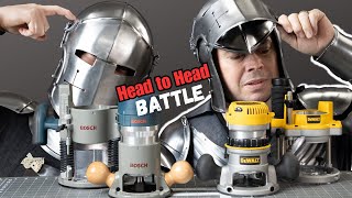 Dewalt 618 vs Bosch 1617 Router Head to Head Review and Comparison Woodworking Routers Which is Best [upl. by Buroker]