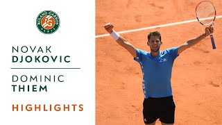 Novak Djokovic vs Dominic Thiem  SemiFinal Highlights  RolandGarros 2019 [upl. by Nnairam]