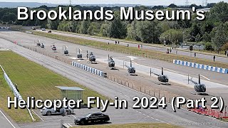 Brooklands Museums Helicopter Flyin 2024 Part Two Departures in 4K [upl. by Ynomrah]