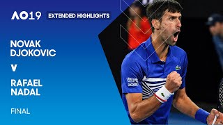 Rafael Nadal v Novak Djokovic Extended Highlights  Australian Open 2019 Final [upl. by Atiuqnahs]