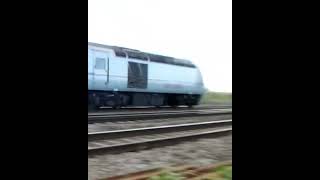 East Coast HST at speed  train intercity125 hst britishrailways trainspotting speed [upl. by Analem]